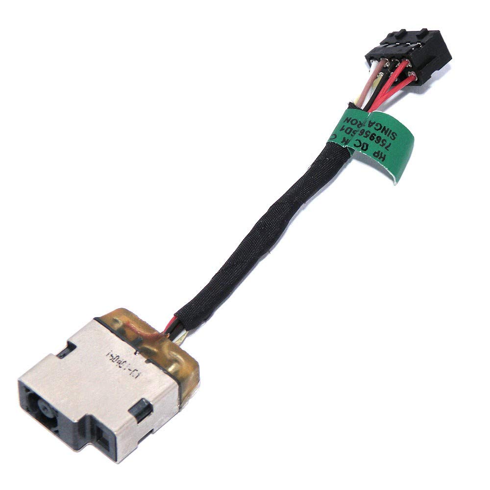Charging Port DC in Power Jack Cable Replacement for HP Pavilion 11-N 11-P 17-F 17-P Series 756956-SD1 756956-FD1 756956-YD1 756956-TD1