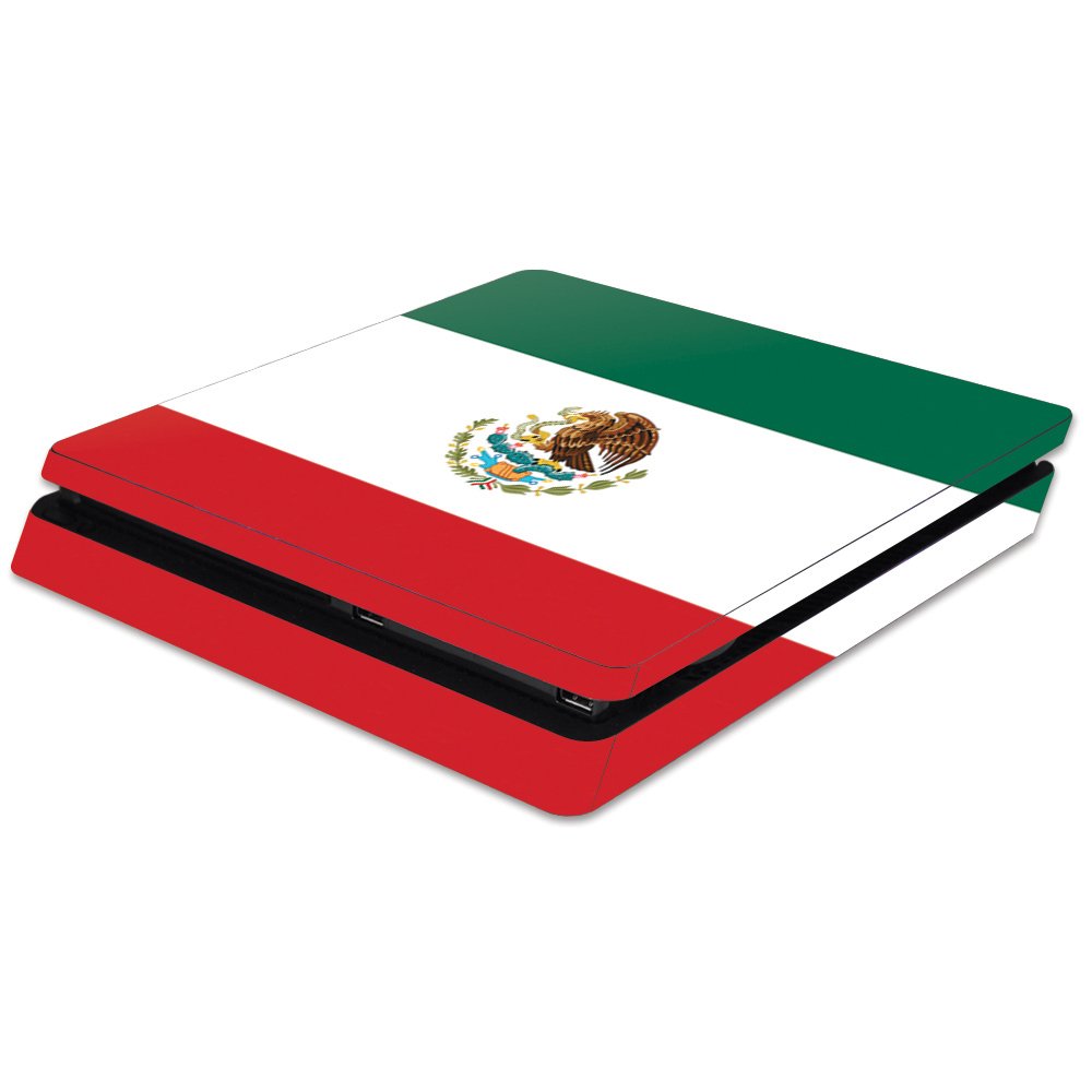 MightySkins Skin Compatible with Sony PS4 Slim Console - Mexican Flag | Protective, Durable, and Unique Vinyl Decal wrap Cover | Easy to Apply