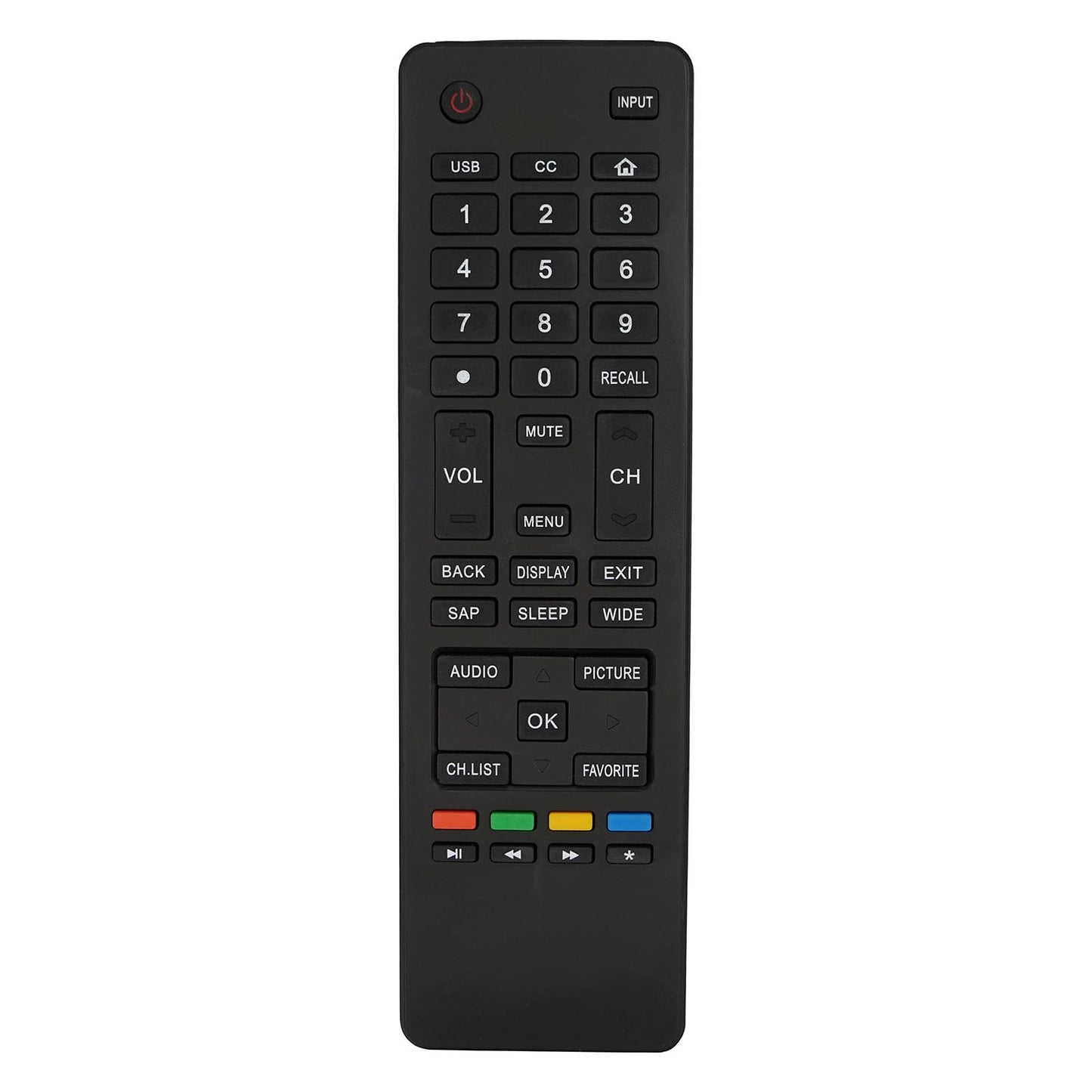 Universal Replacement Remote Control Compatible for Haier TV 40D2500 39D3005 32D3005 32D2000 28E2000 65UF2505 65D3550 50UG6550G LE39M600M80