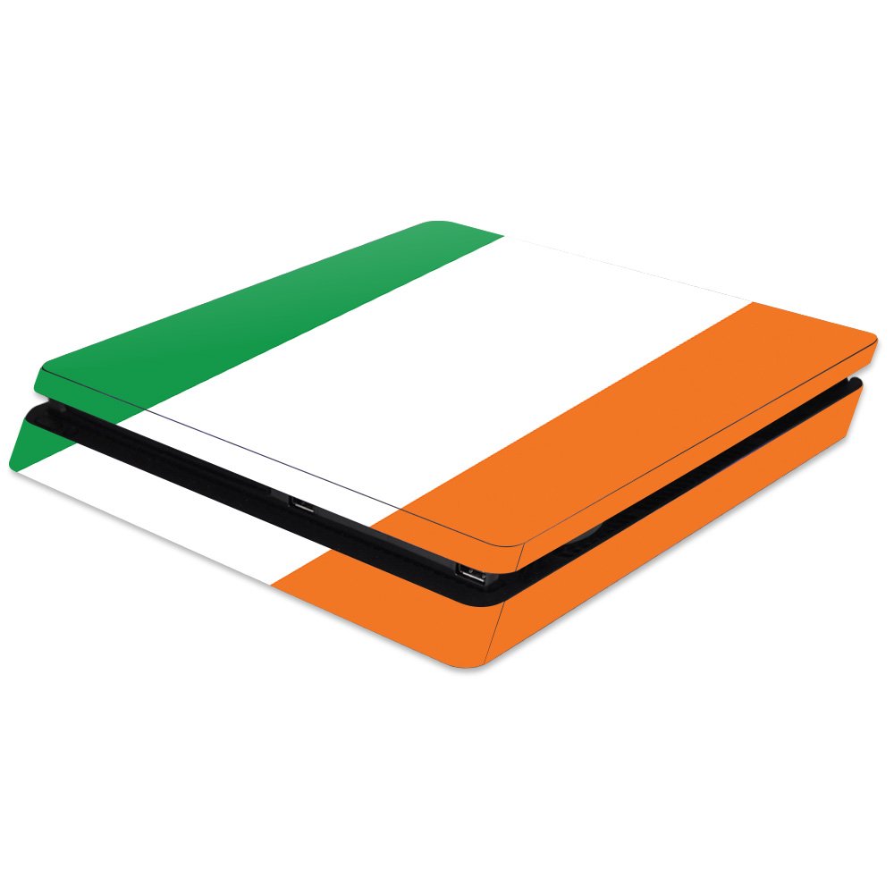 MightySkins Skin Compatible with Sony PS4 Slim Console - Irish Flag | Protective, Durable, and Unique Vinyl Decal wrap Cover | Easy to Apply, Remove
