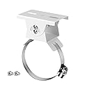Coolotic Security Camera Corner Pole Mounting Bracket, Universal Wall Corner Mount Bracket Holder Stand for CCTV Camera PTZ Dome Vertical Pole