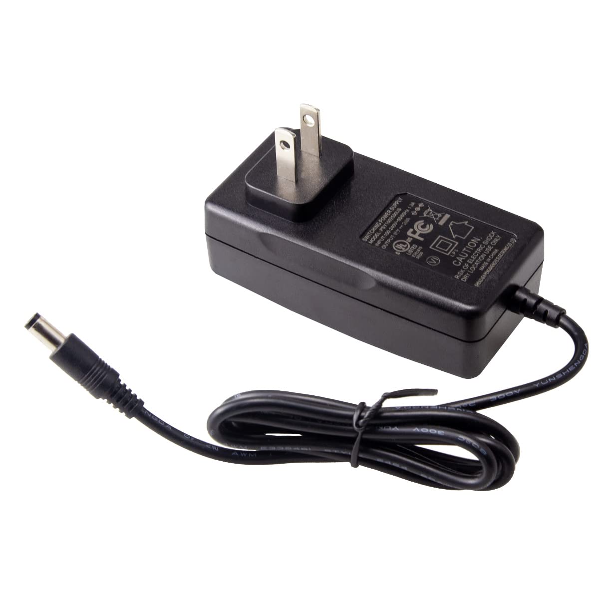 Portable Power Station Charger Adapter, FANLIDE 15V 2.5A Power Supply Adapter Charger Compatible with 150-200W Portable Power Station