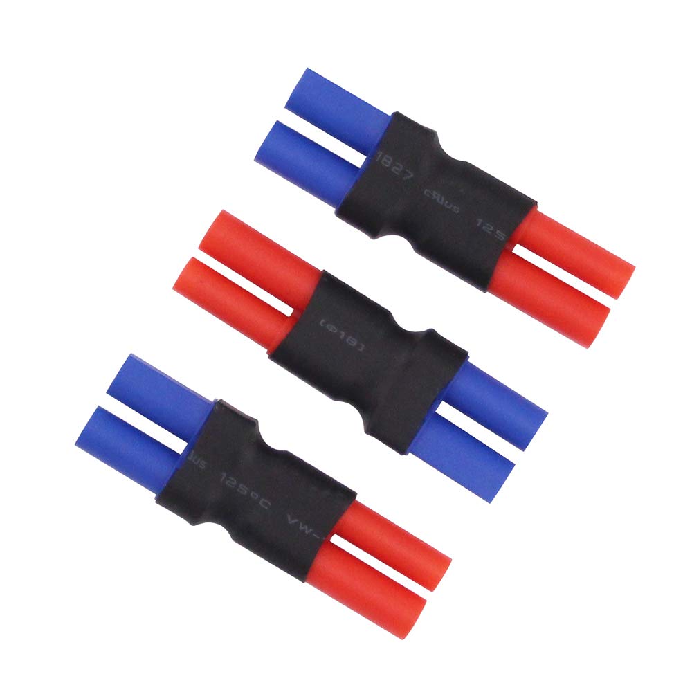 BDHI 3pcs No Wires Adapters: EC5 Female to HXT 4mm with Housing Connector Adapter(B149-3)