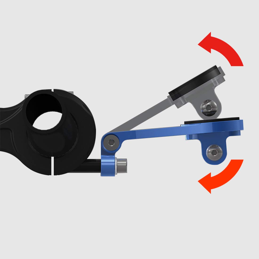 Dymoece Adjustable Out Front Bike Computer Combo Extended Mount for Garmin Edge Gopro 25 130 200 500 510 520 800 810 820 1000 1030