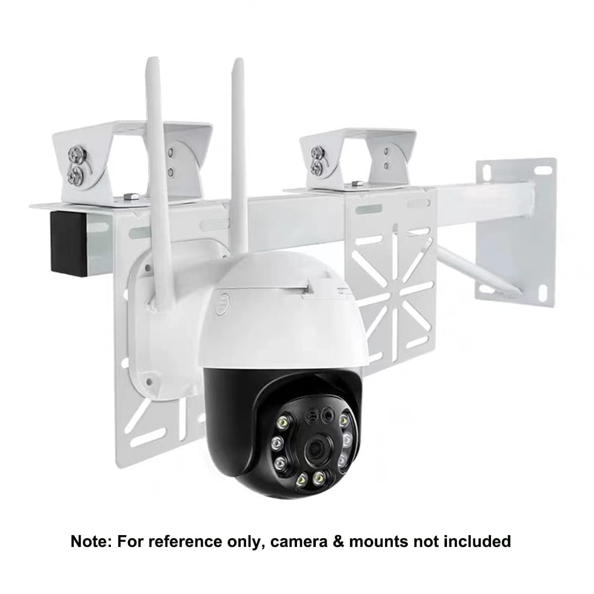 SamIdea CCTV Steel Camera Mount Bracket Adapter, L-Shape Security Camera Mount Plate, Universal Wall Ceiling Mounting Brackets for PTZ Camera and Dome