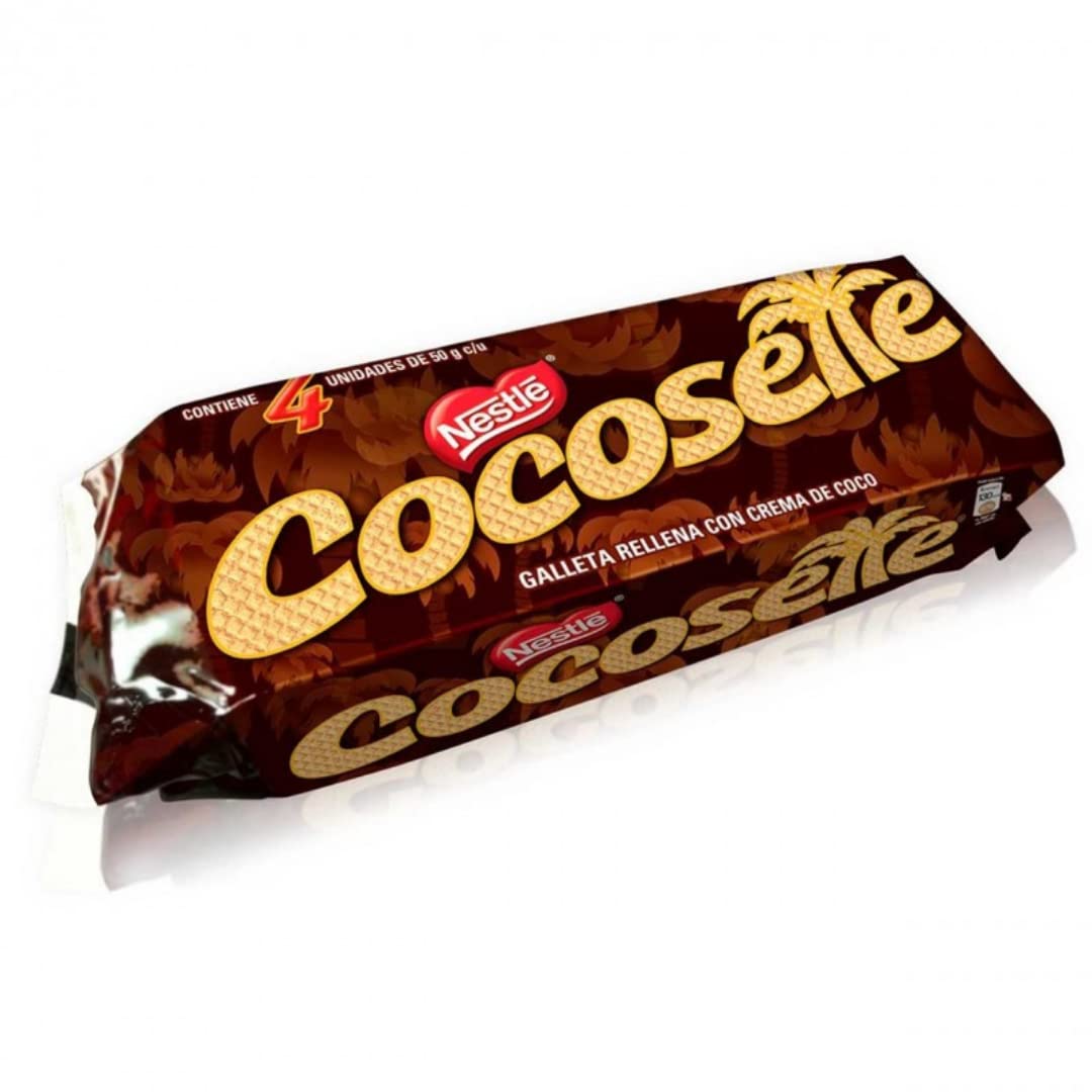 Latinsabor Venezuela Snacks Sweet Pack: COCOSETTE Cookie Wafers 50 gr (4 Pack) + SUSY Cookie Wafers 50 Gr (4 pack) + Pirulin Wafer Filled…