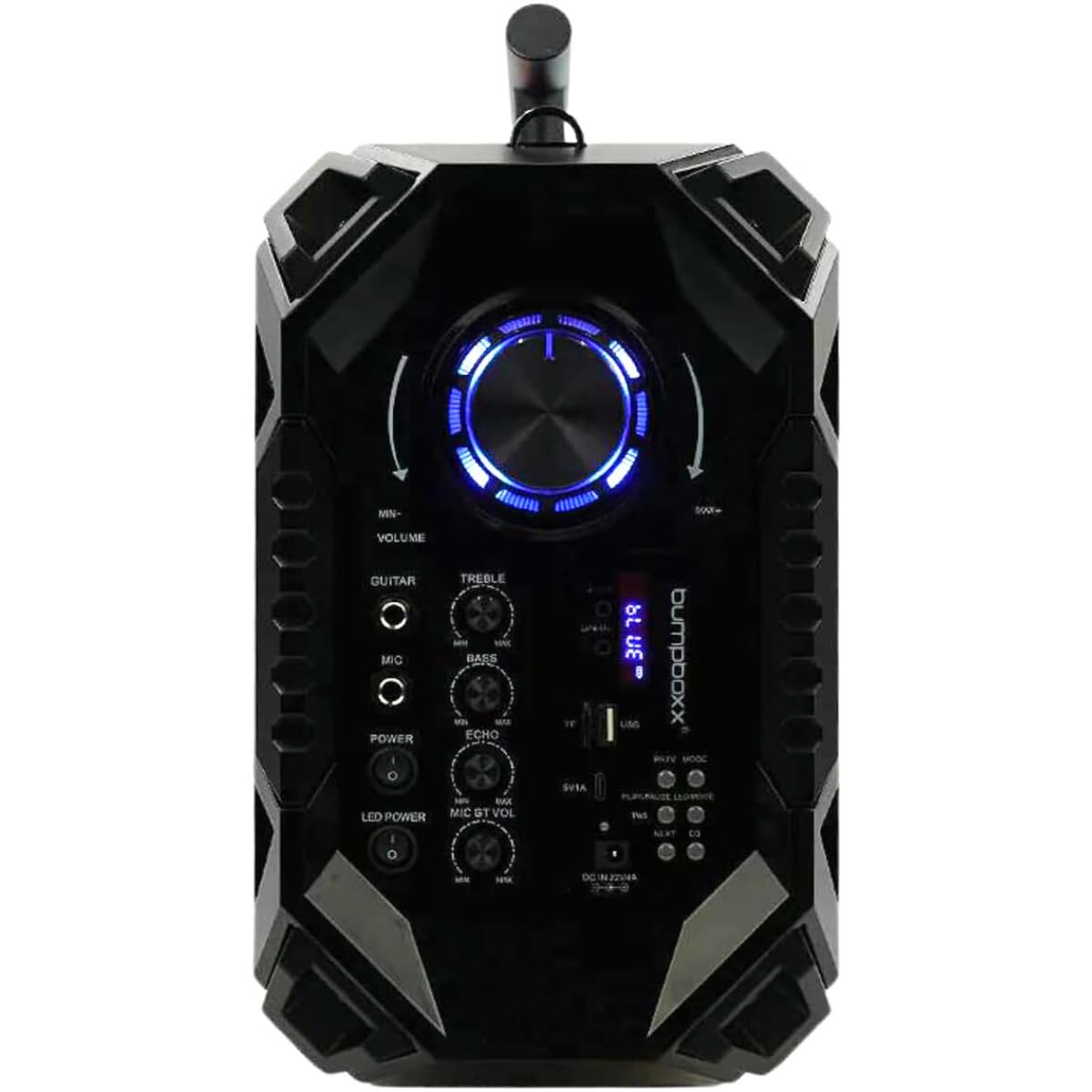 Bumpboxx Bluetooth Portable Speaker Boombox Flare8 Pro NYC Graffiti | Retro Boombox with Bluetooth Speaker | Rechargeable Lithium Battery | Includes 2