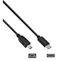 USB C Data Transfer Interface Cable Cord Wire for Canon EOS Rebel T5i T6 T6i T7, Select Powershot, Vixia, for Nikon DSLR D610 D90 (See List