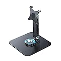 Forzola Portable Monitor Stand VESA 75x75mm Holes M4 Anti-loss Screws, Aluminum Alloy Base, Fits 7" to 18.5" Inch Small Monitors, Black Desk Mount