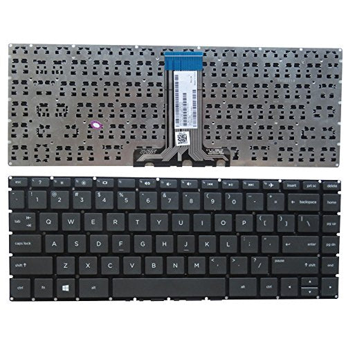 New US Black Laptop Keyboard (Without Frame) Replacement for HP Pavilion 14-ab 14-ab014tu 14-ab023tu 14-ab027tx 14-ab066us 14-ab109tx 14-ab166tx