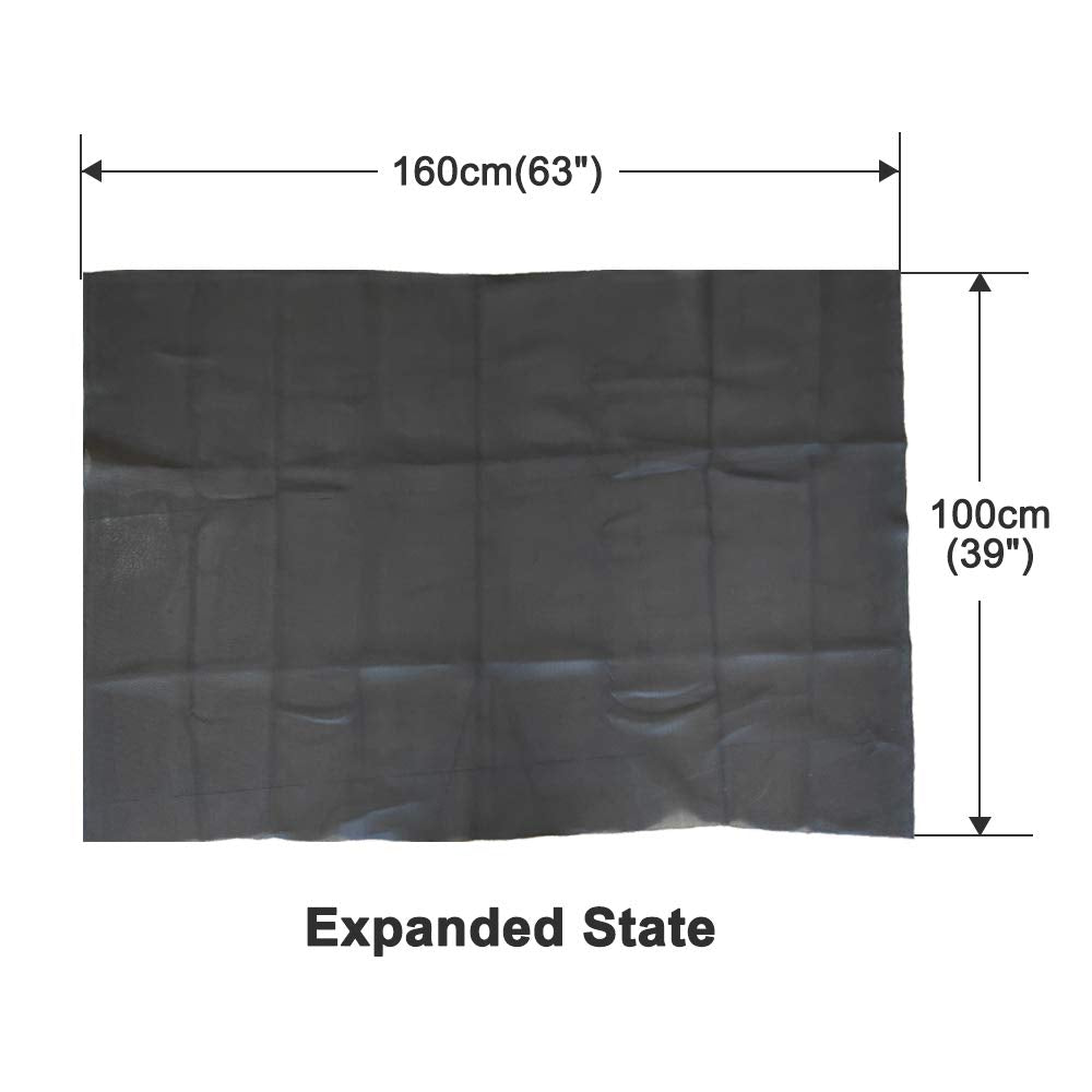 Black Tulle Speaker Grill Cloth Stereo Fabric Replacement for Home Speakers, Large Speakers, Stage Speakers and KTV Boxes Repair - 63 x 40 in / 160 x