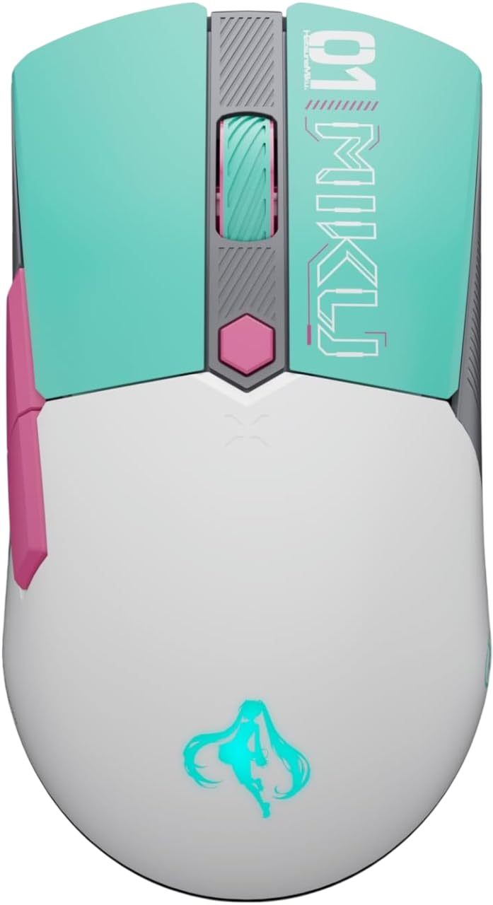 ASUS TUF Gaming Hatsune Miku Edition Mini Wireless Mouse - Right-Handed, 65g Lightweight, Compact, Tri-Mode Connectivity, 12K DPI, up to 134Hr