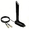 Magnetic Base WiFi 7 Antenna for MSI Motherboard - Quick-Disconnect Interface (MSI-Specific, NOT for ASUS), Dual Band 2.4GHz/5GHz/6GHz, 180°