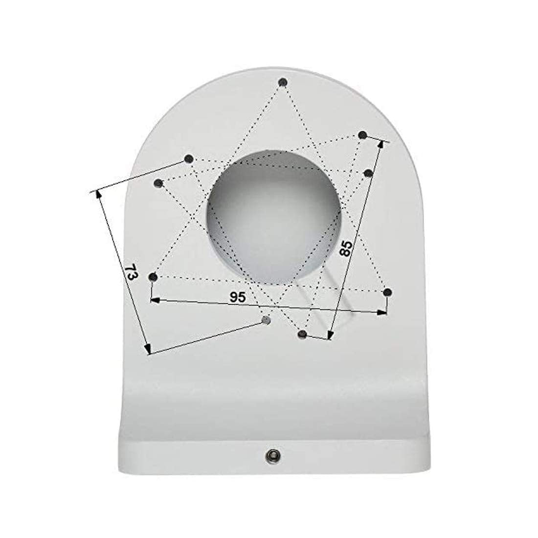 2 Pack PFB203W Wall Mount Bracket 2 PCS Aluminum Alloy Waterproof for Dahua Dome IP Camera, HDW4433C-A, HDBW4431R-ZS, HDBW4431R-S, HDBW4431R-AS