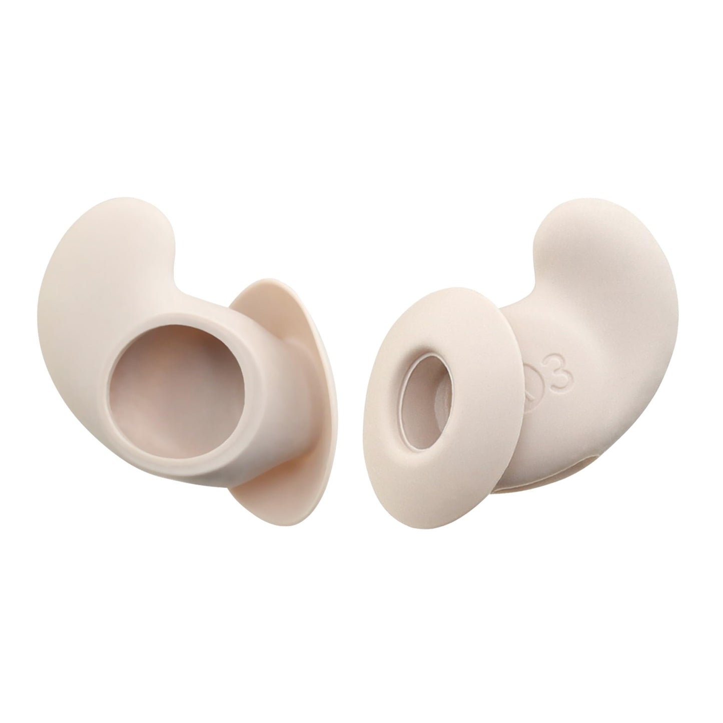 NANLANFAN Replacement Silicone Ear Wings for Soundcore Sleep A20 Earbuds, Anti Slip Ear Tips, 3 Pairs (Beige) (SML)