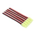 5pcs Compatible with Micro Mini-Tamiya Male Connector Adapters Wire with 10cm 14awg Silica Gel Cable(BDHI-48)