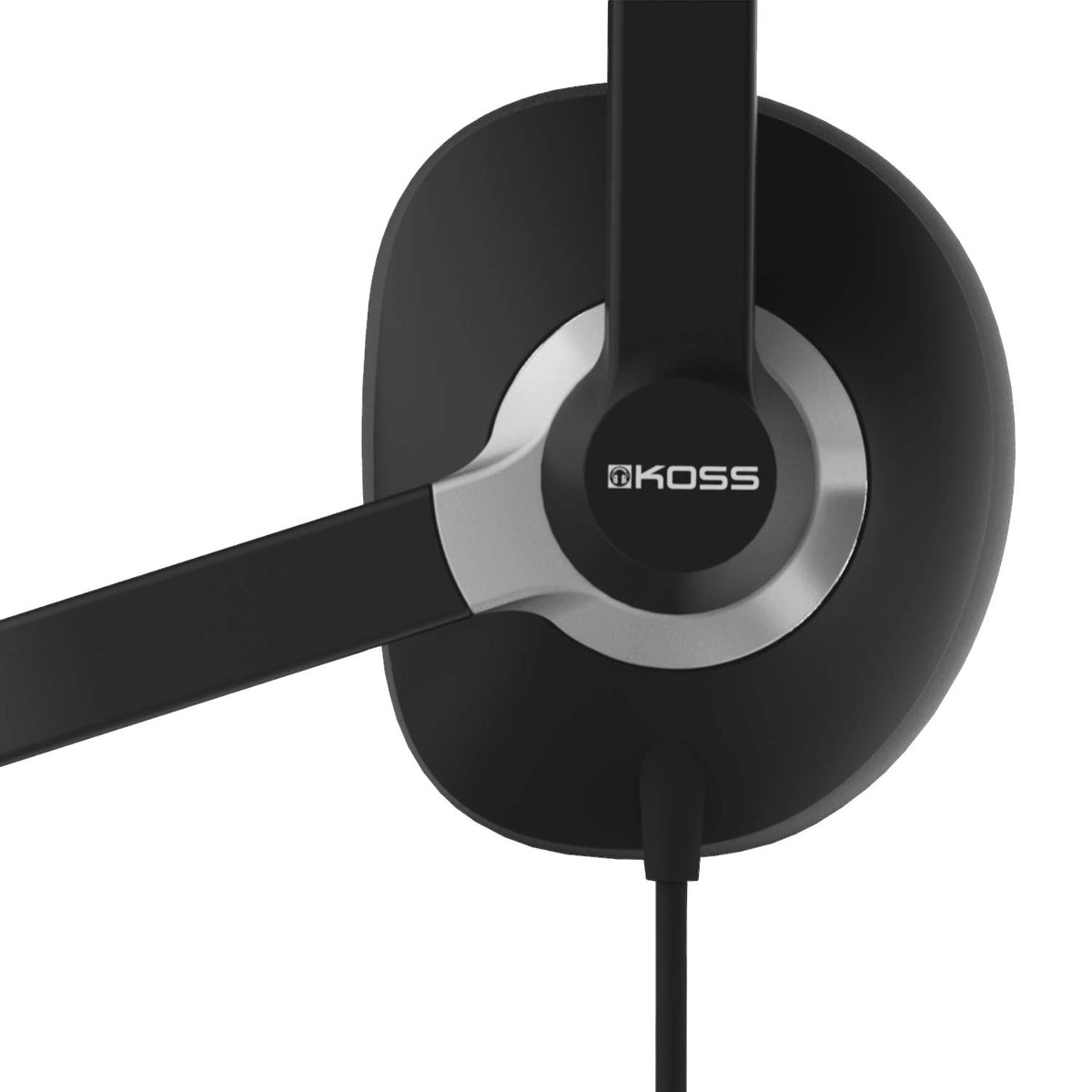 Koss CS300-USB Dual-Sided On-Ear Communication Headset, Black, USB-A Plug