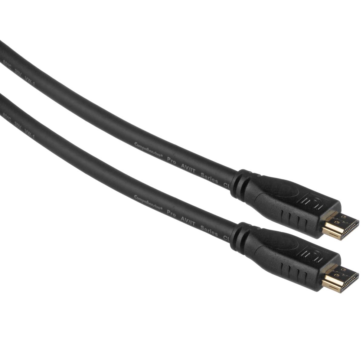 Comprehensive Cable MHD-MHD-18INPROBLK Triple Shielded Video/Audio/Network Cable, HDMI, Black