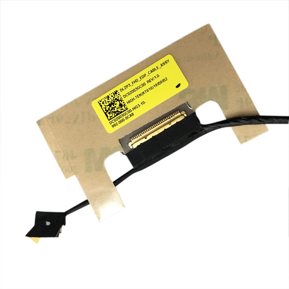Zahara LCD LED LVDS Screen Video Cable 30pin Replacement for Lenovo Yoga 730-13IKB 81CT 730-13IWL 81JR 5C10Q95877 5C10V98522 DC02002Z800 DC02003GC00