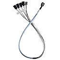 SilverStone Technology 36 Pin Minisas Sff-8643(Target) to SATA 7Pin(Host)+Sideband Cable 0.6M Components Other CPS05-RE