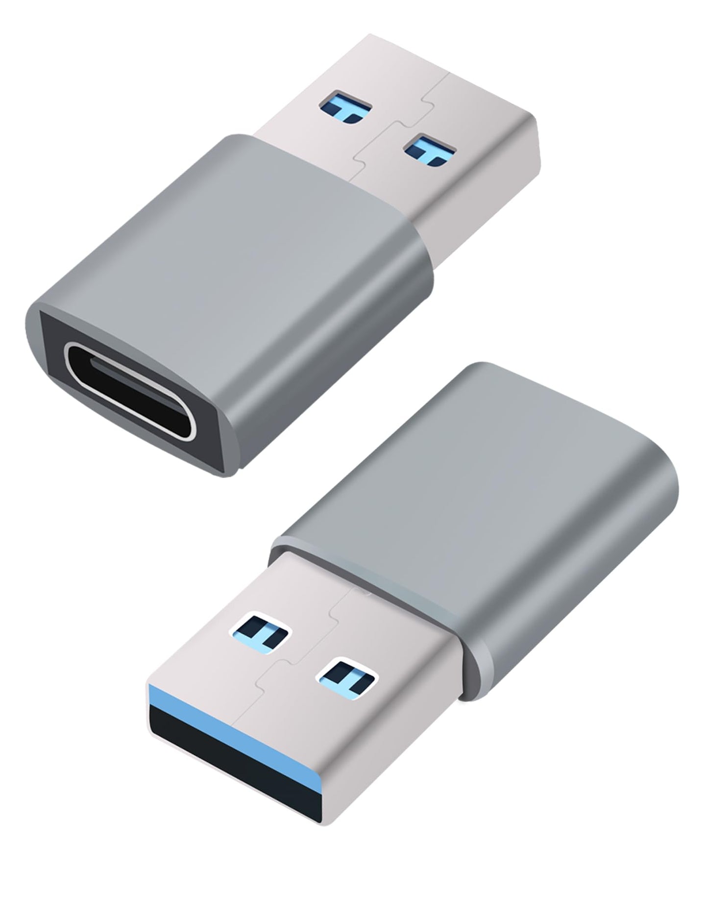 ROTOPATA 4 Pack USB 3.0 to USB C Adapter, 5Gbps USB A Male to Type C Female Adaptor Charger Converter for iPhone 12 13 14 15 Plus Pro Max, iWatch 8…