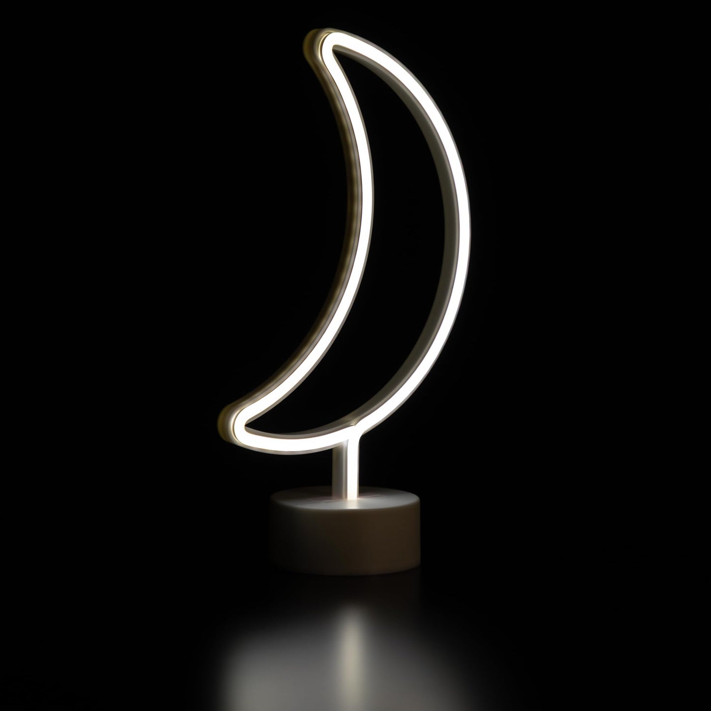 Northlight LED Crescent Moon Neon Table Light - 11.5"