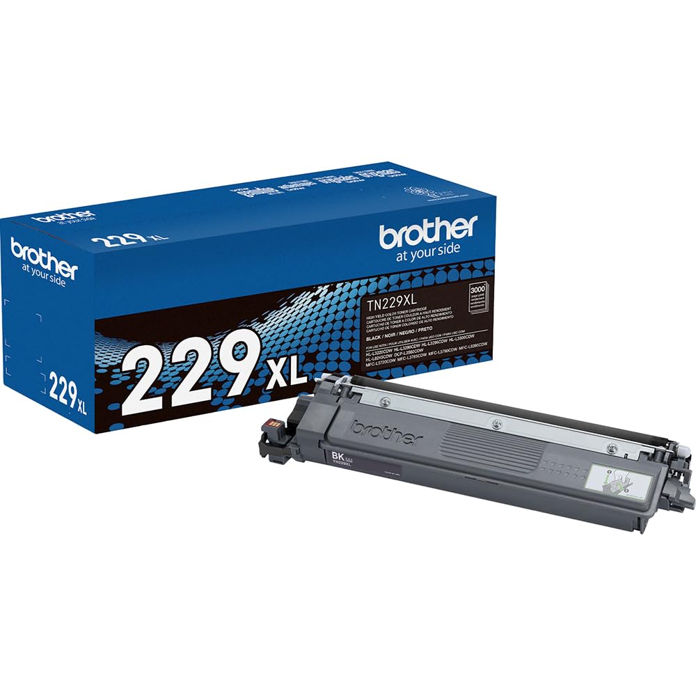 Brother Toner Authorized Seller TN229XLBK with Printer Essentials Digital Download Card