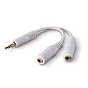 Belkin 3.5mm Audio Splitter - Dual Headphone and Speaker Jack Adapter for Sharing Music or Videos - Compatible with iPhone, iPad, Laptops, Tablets
