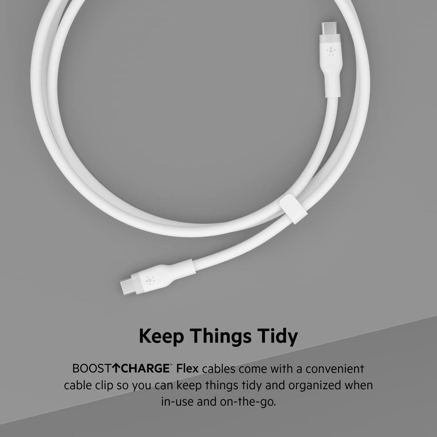 Belkin BoostCharge Flex Silicone USB-C to USB-C Charging Cable (3M/10FT) for iPhone 16, iPhone 16 Pro, Galaxy S25, S24, Pixel 9 & 8, Nintendo Switch 2