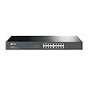 TP-Link TL-SG1016 | 16 Port Gigabit Ethernet Switch | Plug & Play | Sturdy Metal, Shielded Ports, Rackmount, Fanless, Black | 3 Year Manufacturer