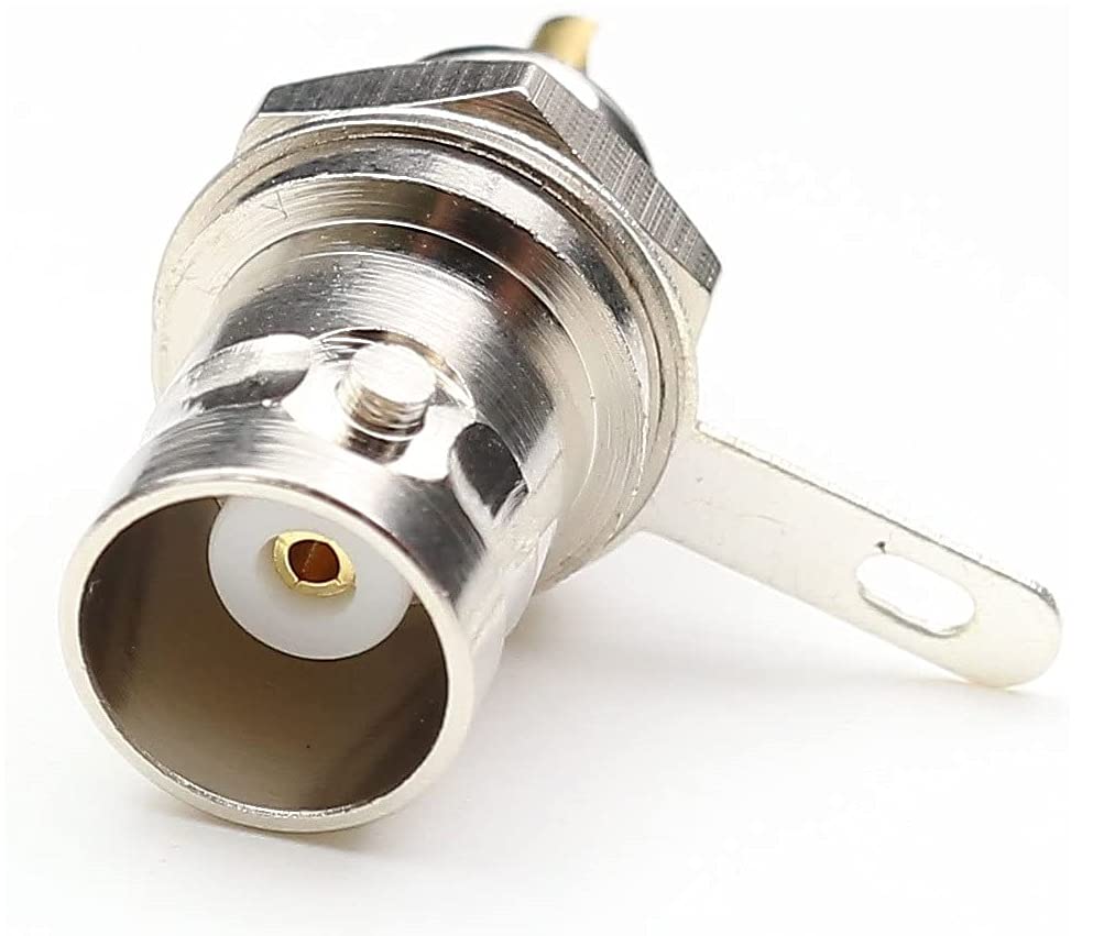 BNC Female Panel Mount Connector with Nut BNC Female Bulkhead Adapters Coaxial Adapter 8 Pack