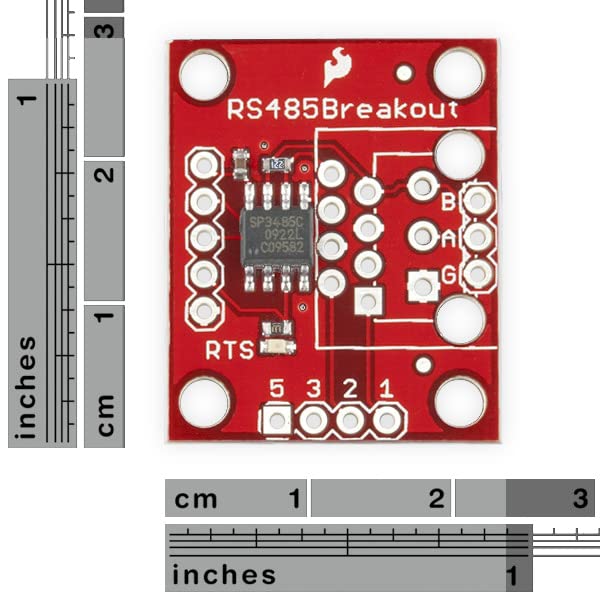 SparkFun Transceiver Breakout - RS-485 SP3485 Half-Duplex Transceiver Operates from a Single +3.3V Supply, Interoperable with +5.0V Logic