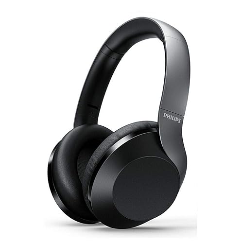 Philips PH802 Wireless Bluetooth Over-Ear Headphones Noise Isolation Stereo with Hi-Res Audio, up to 30 Hours Playtime with Rapid Charge (TAPH802BK)