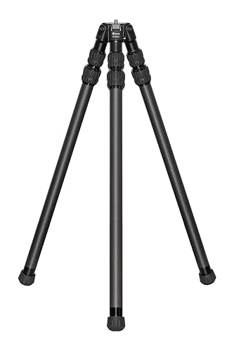 FANAUE Carbon Fiber Tripod with 3/8" Mounting Stud, 3 Angle Stop Positions - Ultra Stable Professional Camera Tripod,Lightweight Tripod for Hunting