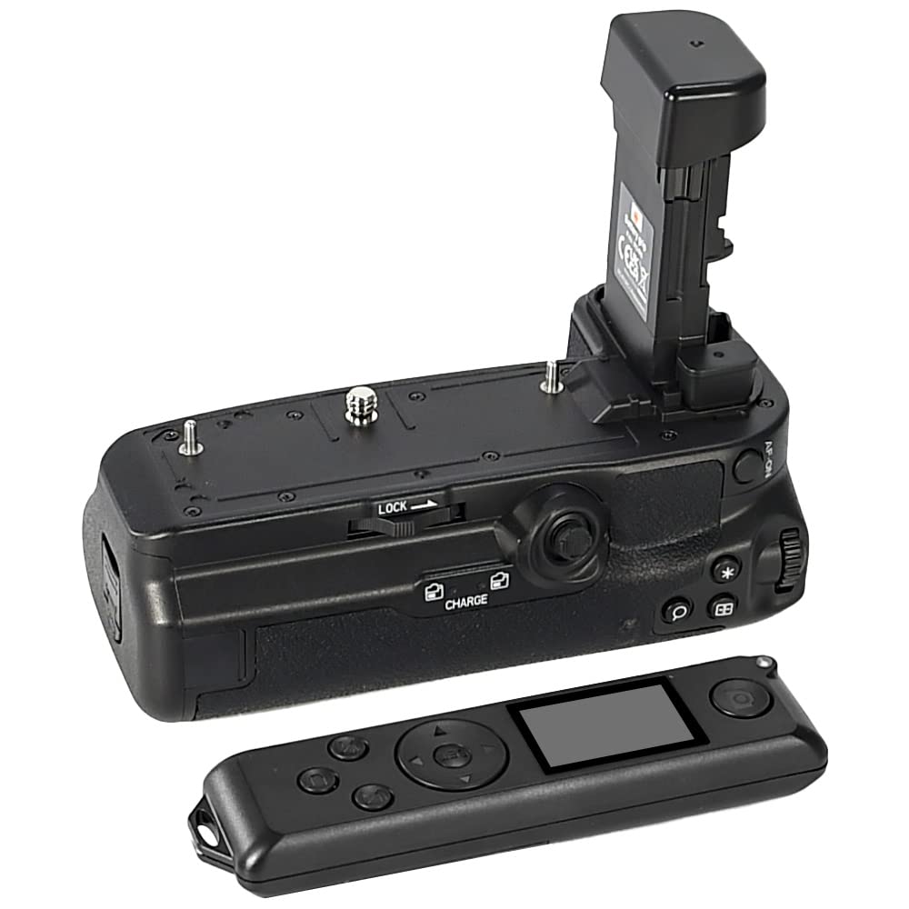 DSTE BG-R10 Battery Grip for Canon EOS R5, R5C, R6, R6M2 Camera with Remote Control, Replace Canon LP-E6N Rechargeable Lithium-ion Battery