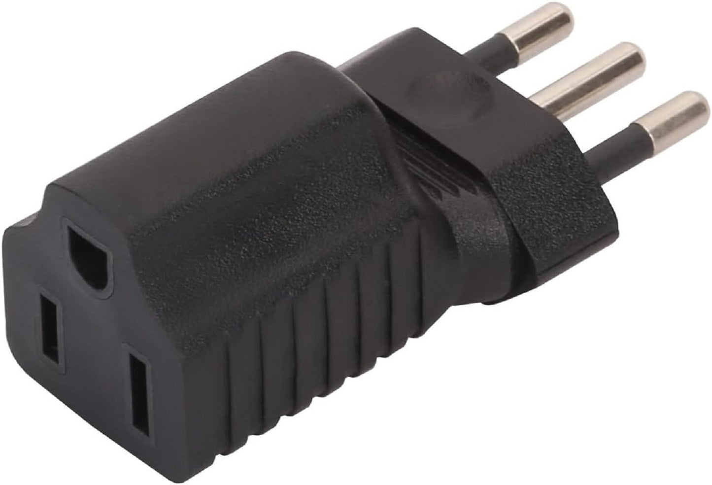 Tekit Italy US Plug Adapter Power Converter,USA NEMA 5-15R Receptacle to Italy 3 Prong Molded Travel Plug Adapter,Italy Male to USA Standard 3 Prong…
