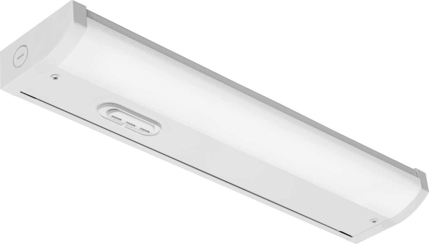 Juno UCES 12 Inch LED Under Cabinet Lighting, LED Kitchen Cabinet Light Fixture Hardwired, Dimmable, Damp Rated, Selectable Warm, Neutral, Cool White