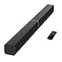 MZEIBO Sound Bar for Smart TV?80W Detachable Bluetooth Soundbar with Powerful Bass, 2-in-1 Home Theater Audio System, ARC/Optical/AUX Connectivity