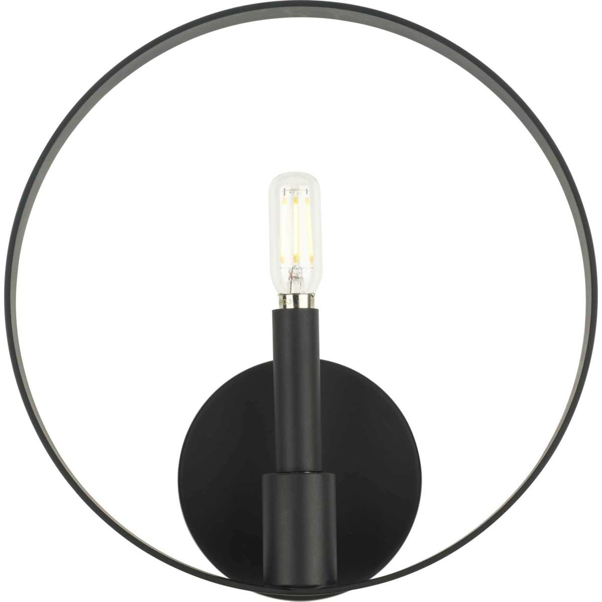 Progress Lighting Breckenridge Collection One-Light Matte Black Rustic Farmhouse Wall Bracket (P710117-31M)