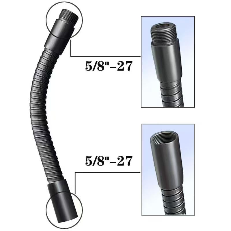 Gooseneck Microphone Stand for Podium, Adjustable 13 inch Flexible Goose neck Mic Holder Clip for Table Heavy Duty,Pulpit Mic Desktop Moun,Phone