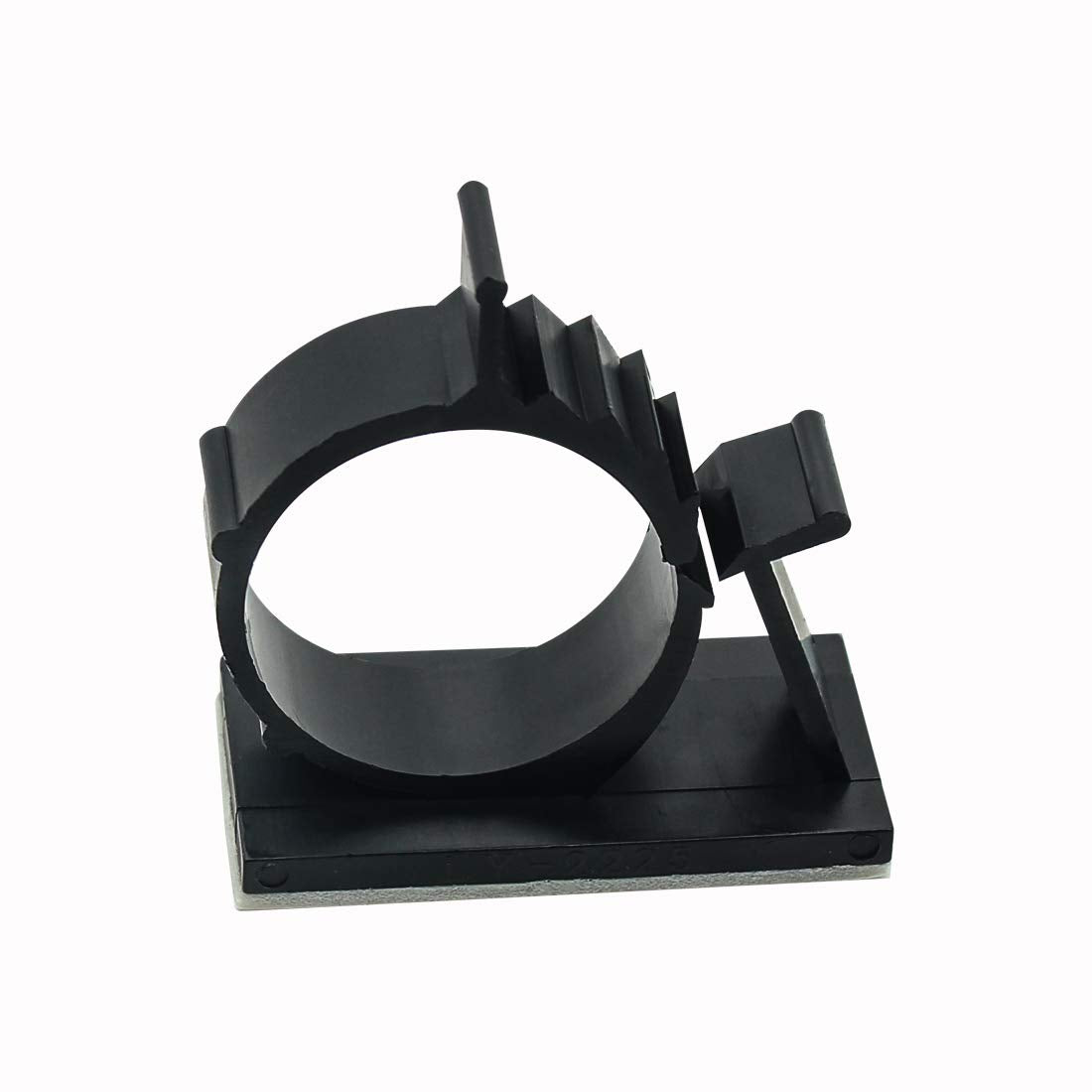 Adjustable Cable Clips Self-Adhesive Wire Holder Cable Organizer Adhesive Wire Clamps, Black, 25 Pack