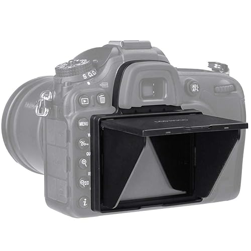 Serounder LCD -up Hood Sun Shade Screen Protective Cover Foldable Camera Monitor Protector for D7100/D7200 DSLR Camera
