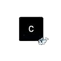 Dolphin.dyl(TM) Replacement Individual Key Cap for US MacBook Pro A1706 A1707 A1708 Key Keyboard(Key Cap Only) (C)