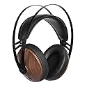Meze 99 Classics Wired Wooden Closed Back Over Ear Headphones with Microphone (Walnut/Black)