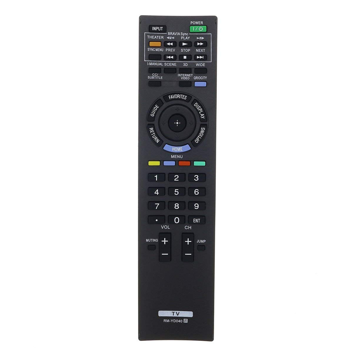 USARMT RM-YD040 / RMYD040 Replacement TV Remote Control for Sony Bravia Home Theater System (148782911/1-487-829-11) with 3D Button