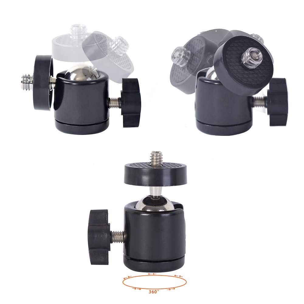IMT 6" Suction Cup Camera Mount with 360 Ball Head, Air Pump Vacuum Suction Mount for Action Camera/DSLR/Camcorders/Phone, Camera Holder