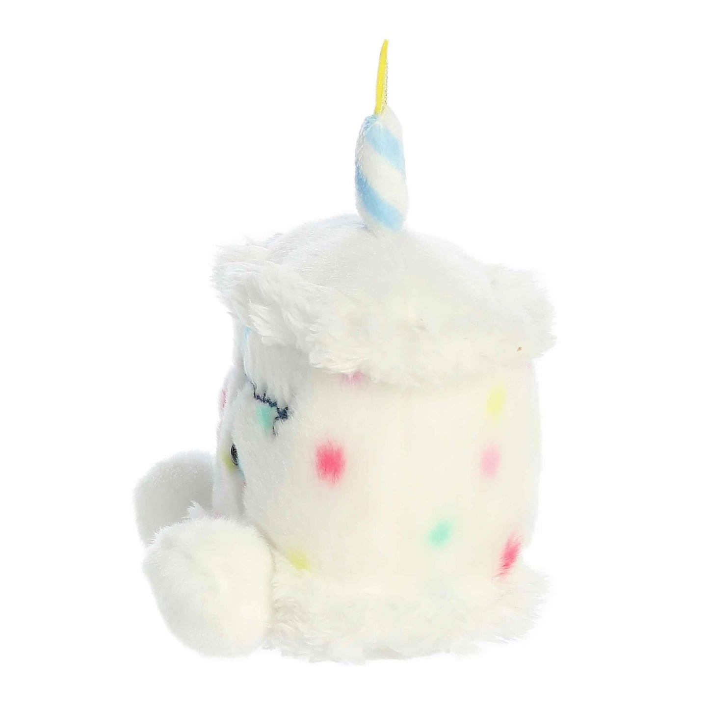 Aurora® Adorable Palm Pals™ Happy B'day Cake Stuffed Animal - Pocket-Sized Play - Collectable Fun - White 5 Inches