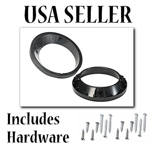 Custom Install Parts 5.25-6.5" Speaker Adapter Fits Harley Davidson Ultra & Roadglide Street Electra Enclosure Trim Mount Bezel