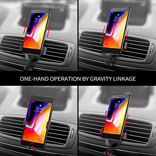 Car Mount Air Vent Holder Dock Cradle Gravity Auto Lock Compatible with LG Velvet 5G, V30, G6 Phones
