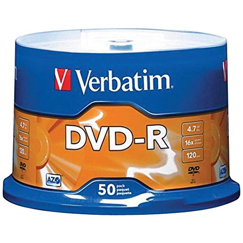 Verbatim 16x Write Once DVD-R - 50/Pack Spindle